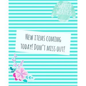 NEW ITEMS! 💜💙❤️🖤🧡💛💚